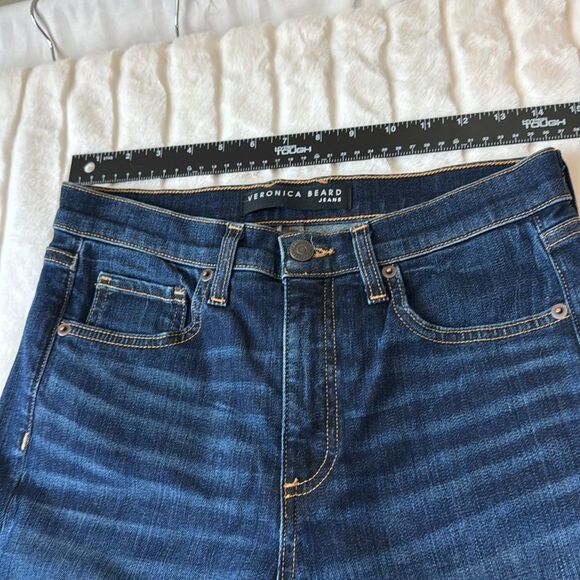 Veronica Beard Debbie High Rise Skinny Jeans with Button Detail Sz 27 - Picture 6 of 14
